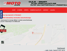 Tablet Screenshot of moto-plus.com.pl